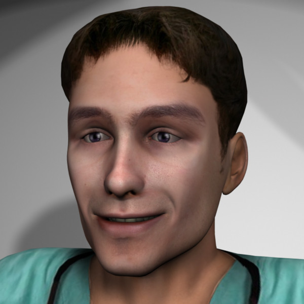 3d male characters model - Medical Personnel Collection Rigged - Men #1 by MasonMotion